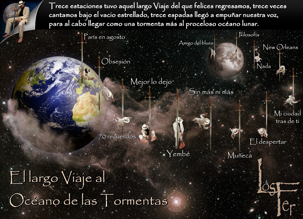 Ilustración de El largo Viaje al Océano de las Tormentas