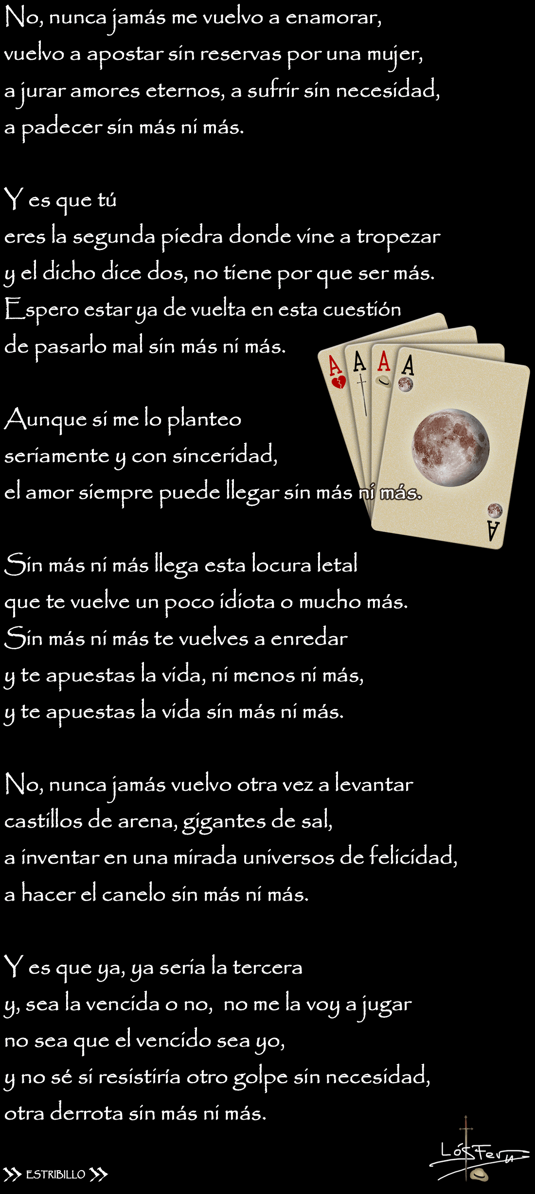 Letra de Sin más ni más