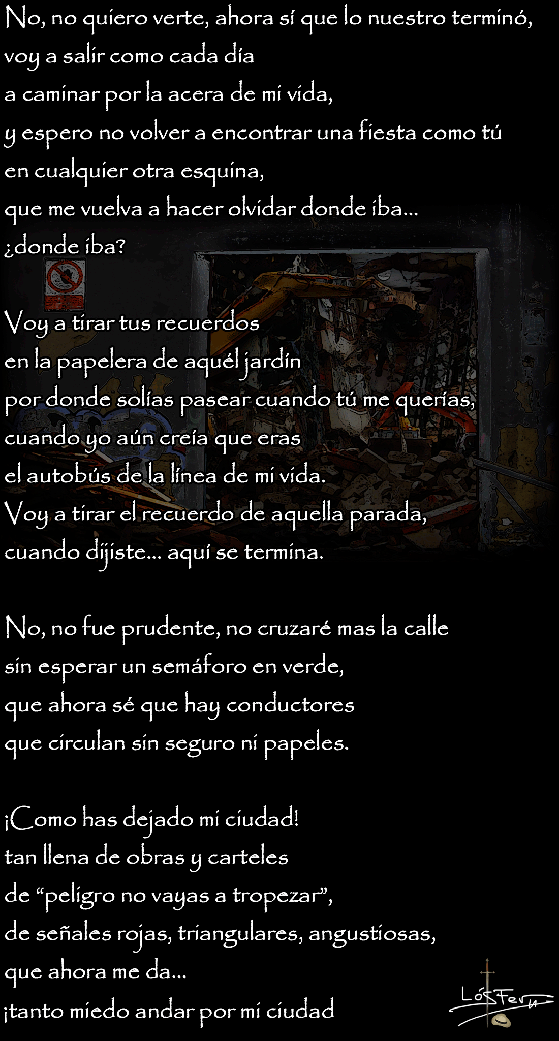 Letra de Mi ciudad tras de ti