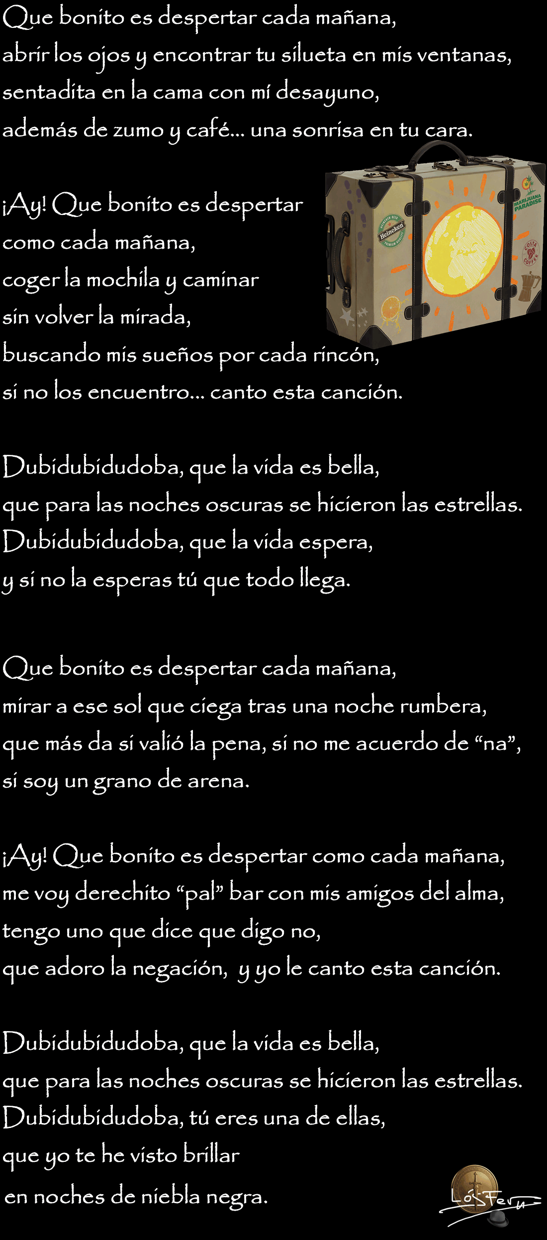 Letra de El despertar (Marchita cover)