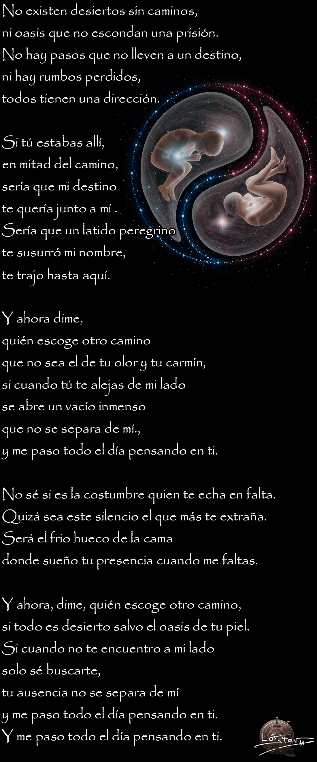 Letra de Pensando en ti